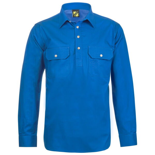 WS3029 - LIGHTWEIGHT LONG SLEEVE CLOSED FRONT COTTON DRILL SHIRT Thumbnail