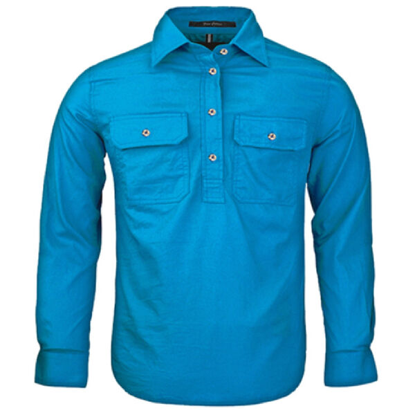 Kids Pilbara Closed Front L/S Shirt Thumbnail